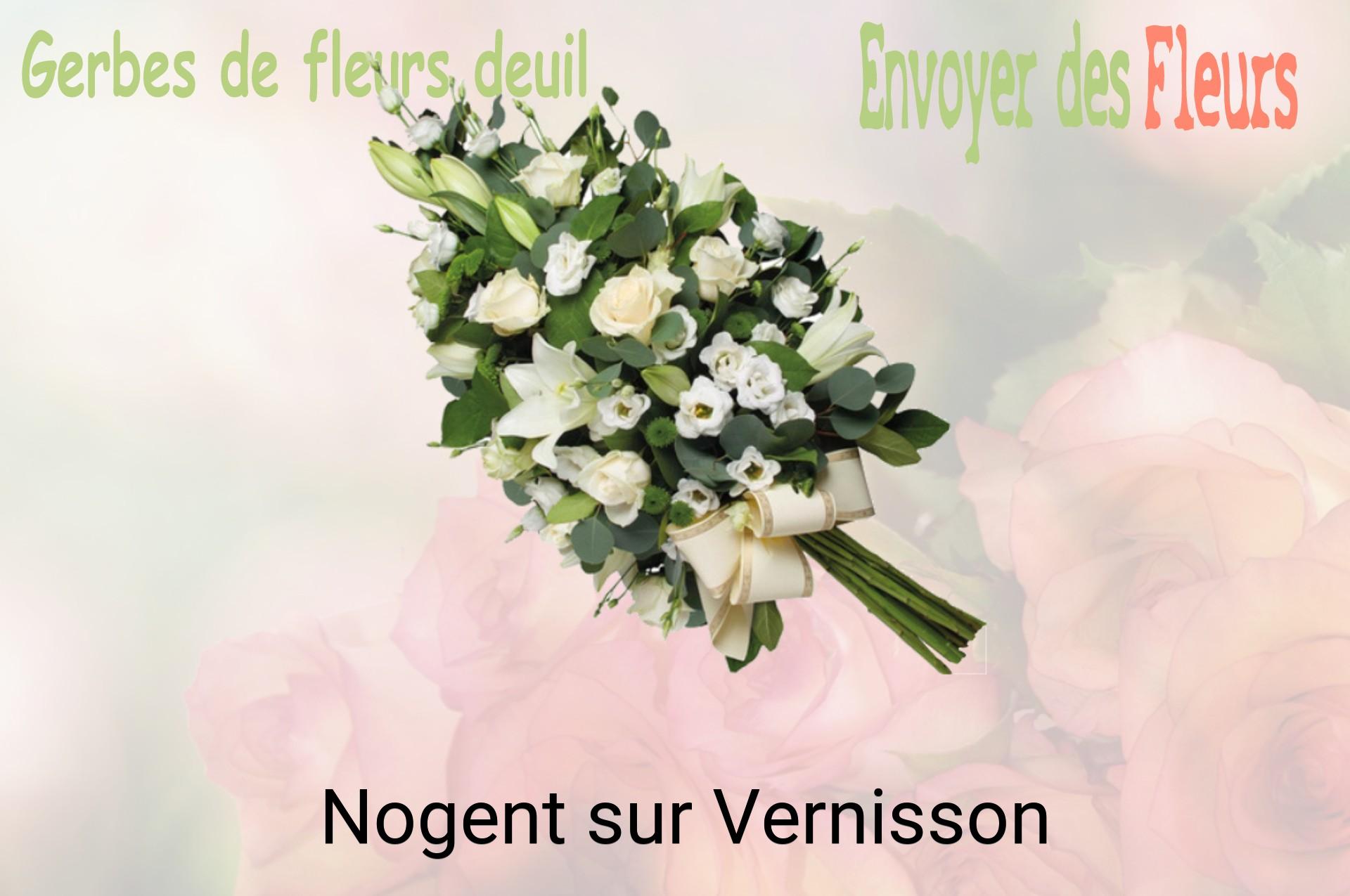 Gerbe de fleurs de deuil livrée à Nogent-sur-Vernisson